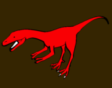 Dibuix Velociraptor II  pintat per hoti