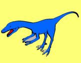 Dibuix Velociraptor II  pintat per ot