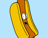 Dibuix Hot dog pintat per Clara 578