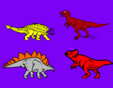 Dibuix Dinosauris de terra pintat per MARTI