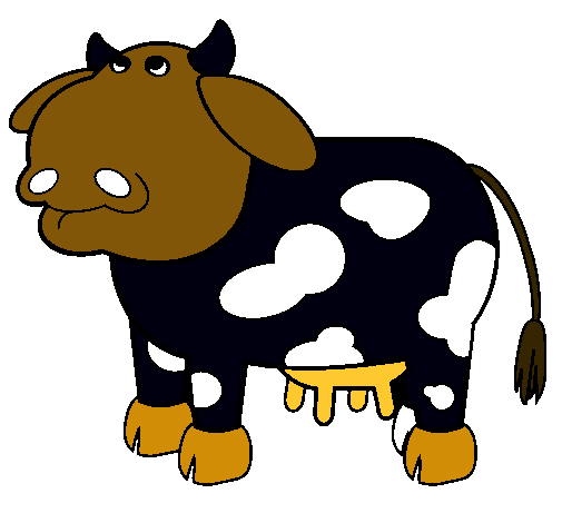 Dibuix Vaca pensativa pintat per Abel Mimoun