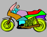 Dibuix Motocicleta pintat per Aleix