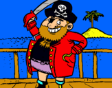 Dibuix Pirata a bord pintat per marc