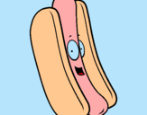 Dibuix Hot dog pintat per los oinguinos