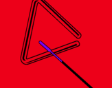 Dibuix Triangle pintat per angel