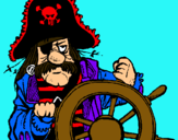 Dibuix Capità pirata pintat per iker  punzano