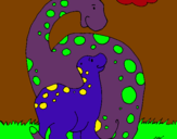 Dibuix Dinosaures pintat per ERIC