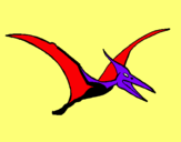 Dibuix Pterodàctil pintat per ot