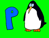 Dibuix Pingüi pintat per Petit Princep