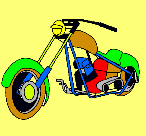 Dibuix Moto pintat per MARTI