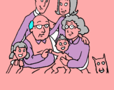 Dibuix Família pintat per Martina