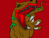 Dibuix Velociraptor II pintat per hugo