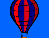 Dibuix Globus aerostàtic pintat per ibai ballaz i rius