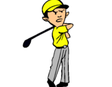Dibuix Jugador de golf pintat per gsg3