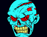 Dibuix Zombie pintat per fdhjghjkdhkhjfl54682