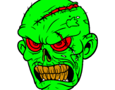 Dibuix Zombie pintat per miguel valderrama