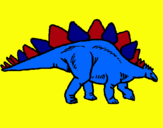 Dibuix Stegosaurus pintat per anònim