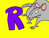 Dibuix Rata pintat per mout
