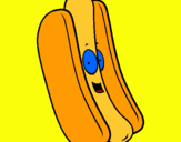 Dibuix Hot dog pintat per rita