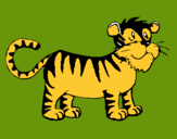 Dibuix Tigre pintat per jonathan g.b