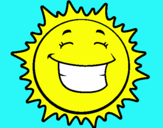Dibuix Sol somrient pintat per loreak
