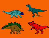 Dibuix Dinosauris de terra pintat per jan t.f.