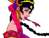 Dibuix Princesa xinesa pintat per ALEJANDRO