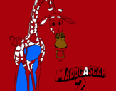 Dibuix Madagascar 2 Melman pintat per estela