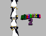 Dibuix Madagascar 2 Pingüins pintat per yassin