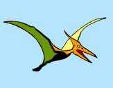 Dibuix Pterodàctil pintat per DIDAC