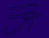 Dibuix Ull Horus pintat per solPXÑCÑCXL.C´C´`CLC