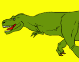 Dibuix Tiranosaure rex pintat per maria cus