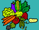 Dibuix verdures pintat per meritxellmitjavila
