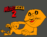 Dibuix Madagascar 2 Alex pintat per jordi paradeda clara