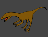 Dibuix Velociraptor II  pintat per TEO