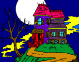 Dibuix Casa encantada pintat per Judith