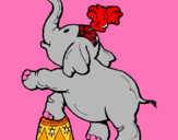 Dibuix Elefant pintat per erica