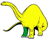 Dibuix Braquiosauri II  pintat per ivet