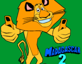 Dibuix Madagascar 2 Alex pintat per ARIADNA CAMPS