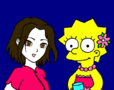 Dibuix Sakura i Lisa pintat per ESTEFANIA 