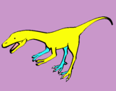 Dibuix Velociraptor II  pintat per DAVID