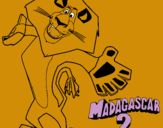Dibuix Madagascar 2 Alex 2 pintat per noelia