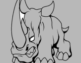 Dibuix Rinoceront II pintat per arnau