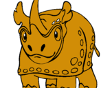 Dibuix Rinoceront  pintat per arnau