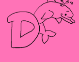 Dibuix Dofí pintat per SDCSFSD