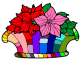 Dibuix Cistell de flors 8 pintat per jassi