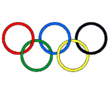 Dibuix Anelles dels jocs olímpics pintat per olimpic game
