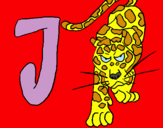 Dibuix Jaguar pintat per jana