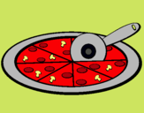 Dibuix Pizza pintat per Helena fs