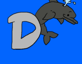 Dibuix Dofí pintat per gaia